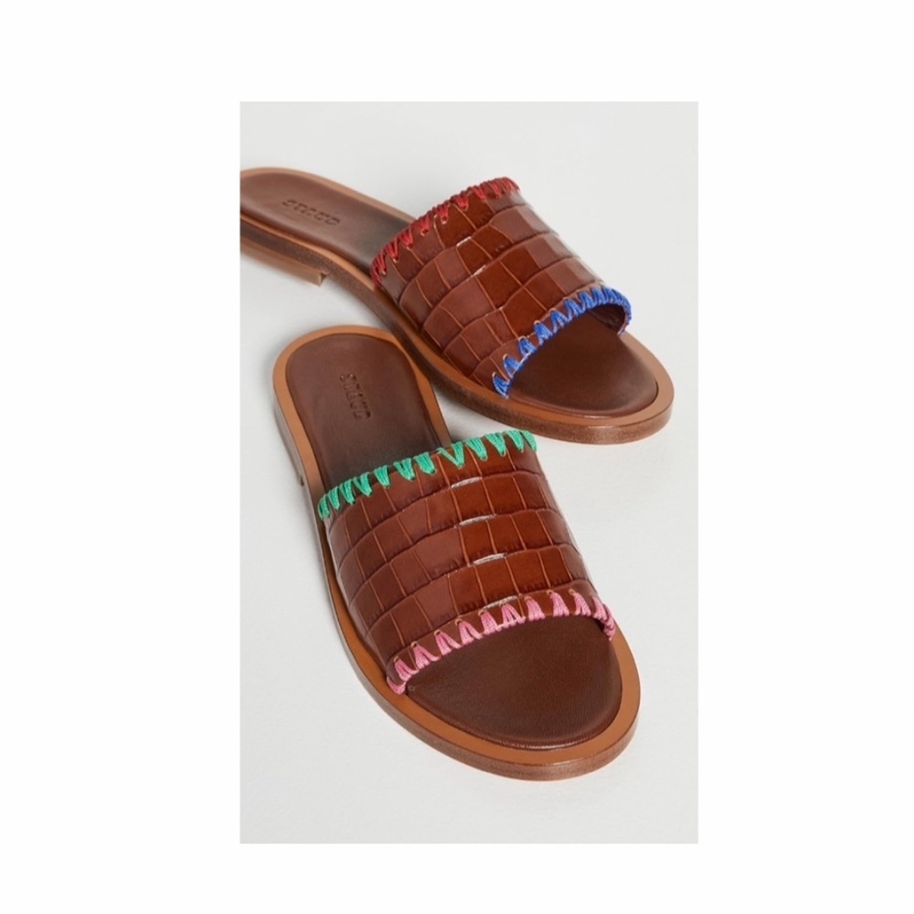 STAUD Genie Leather Sandals- Size 8.